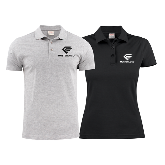 Poloshirt Surf aus 100 % Bio-Baumwolle | inkl. Brustdruck | 60 °C waschbar