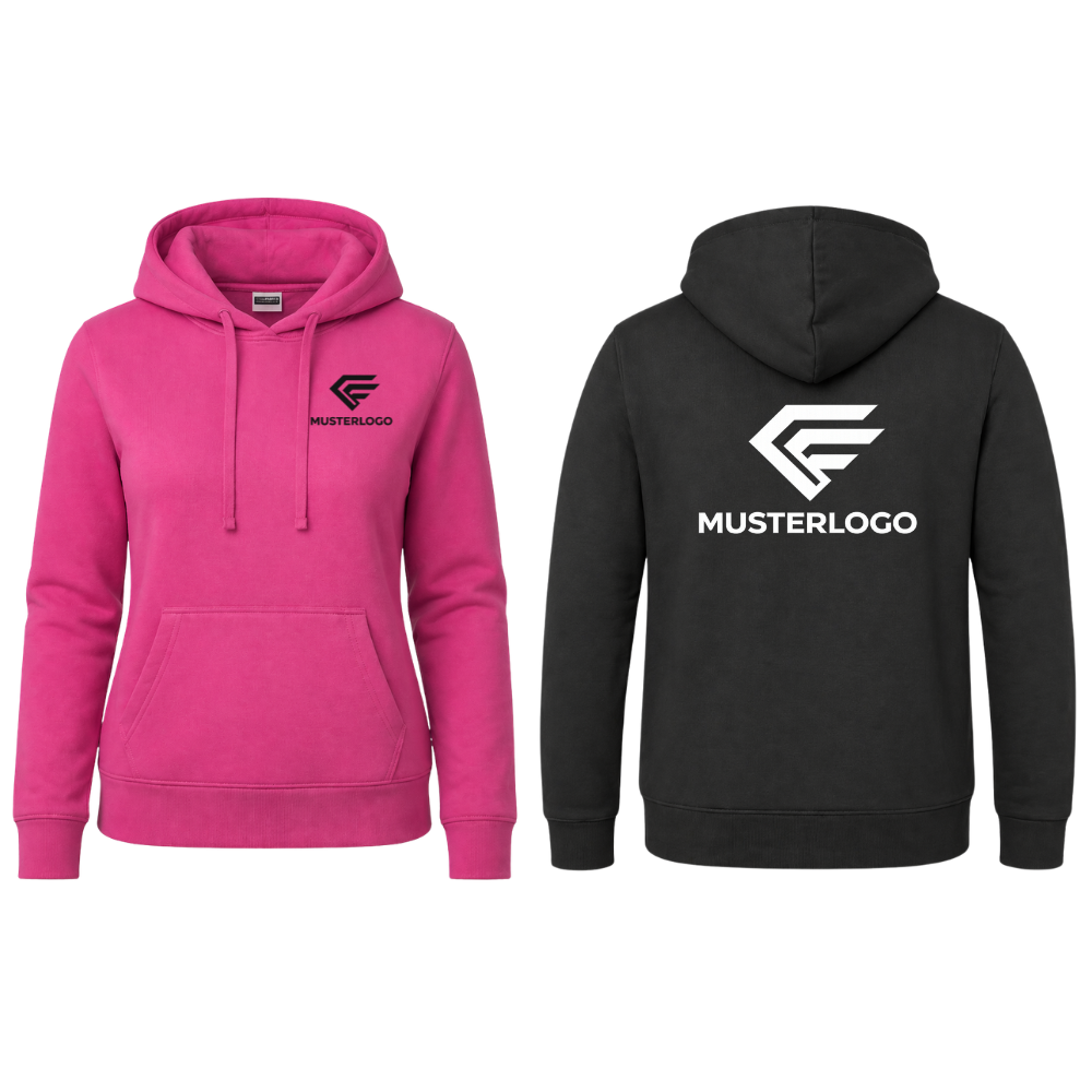 Hoodie JN 796 / JN 795 | inkl. Brust- und Rückendruck | 40 °C waschbar