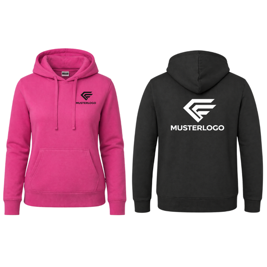 Hoodie JN 796 / JN 795 | inkl. Brust- und Rückendruck | 40 °C waschbar
